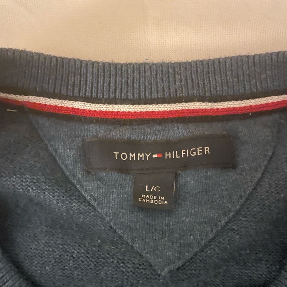 Tommy Hilfiger Blue Knit Crewneck - Picture 2 of 3